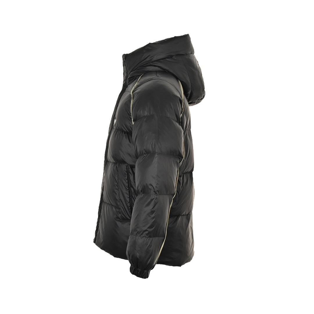 Black triangle down jacket