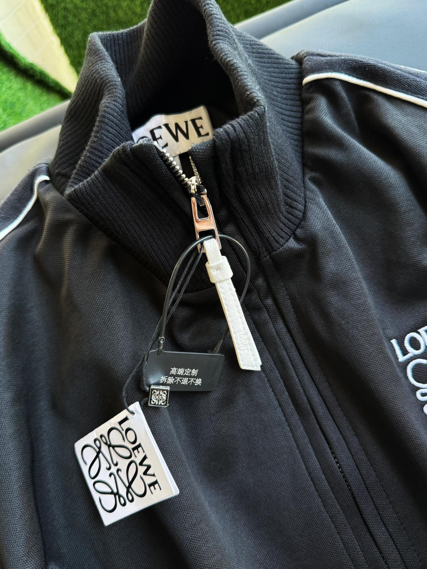 Jersey track jacket