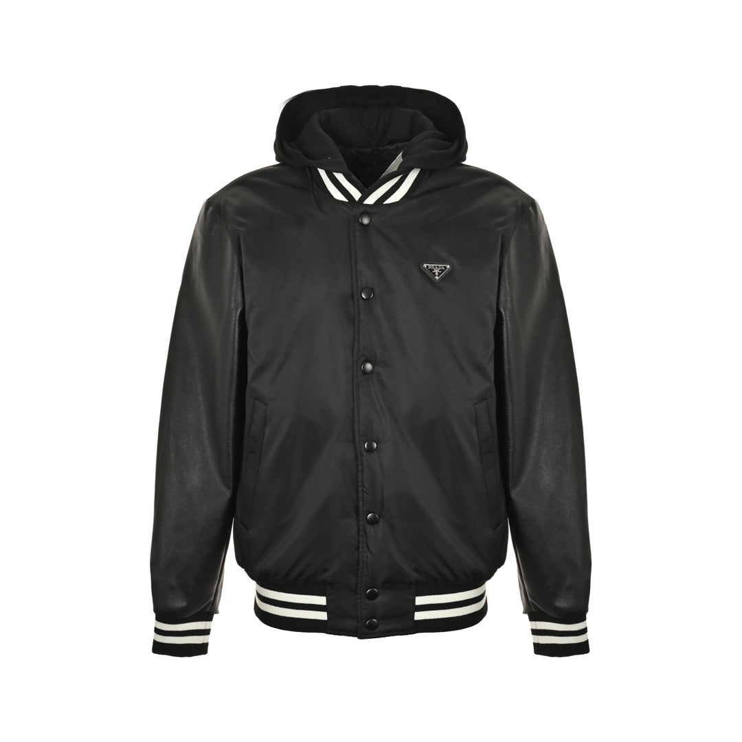 Nylon bomber jacket