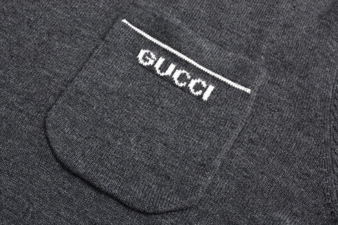 Letter Pocket Reaction Sweater