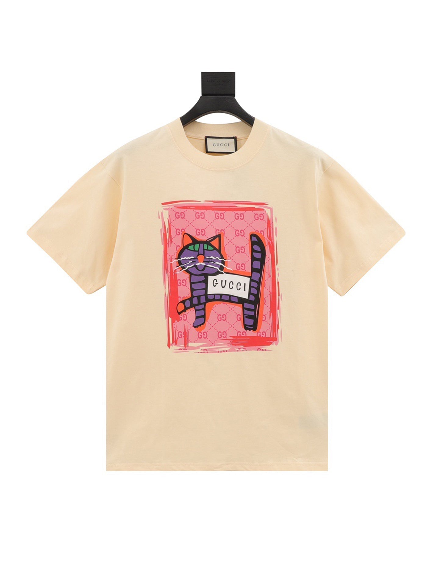 Cat print short sleeves