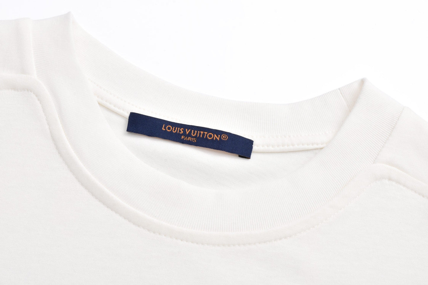 White Logo Short Sleeve Knit T-Shirt