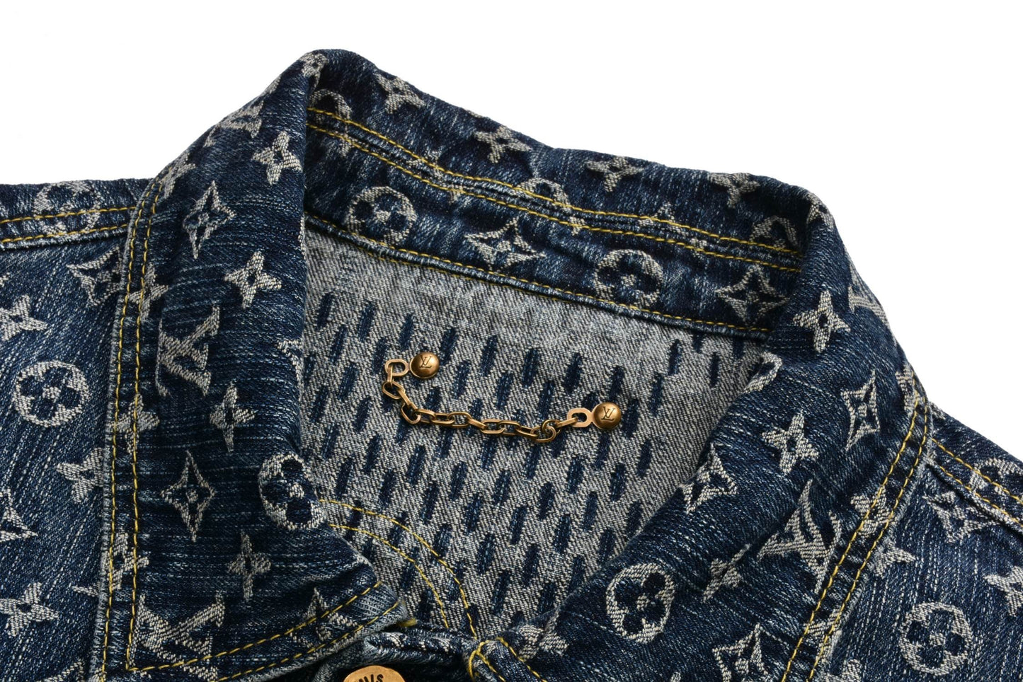 Joint jacquard denim jacket