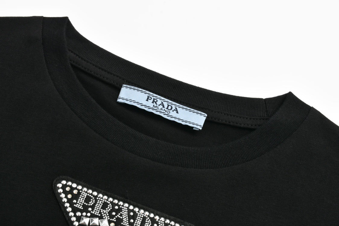 Knitted T-shirt with logo