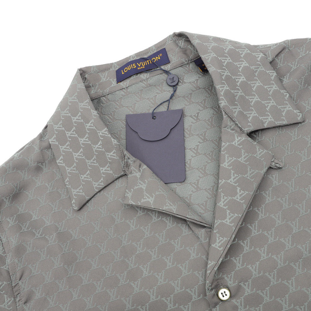 classic jacquard short sleeve shirt