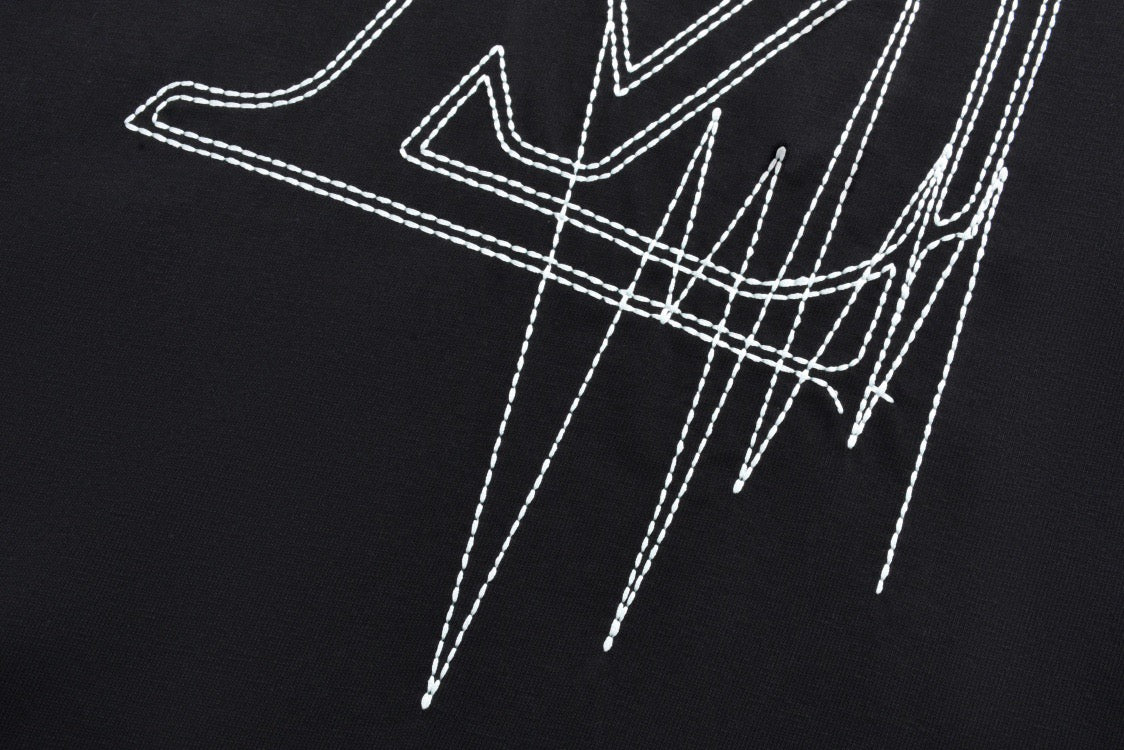 Lettering knitted T-shirt