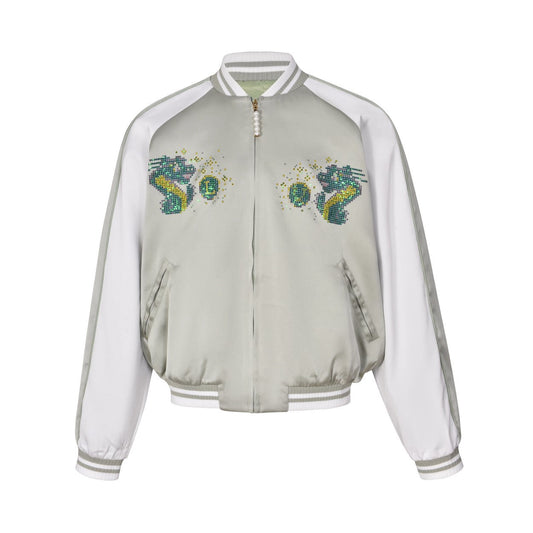 Silk Dragon Year Pixel Jacket