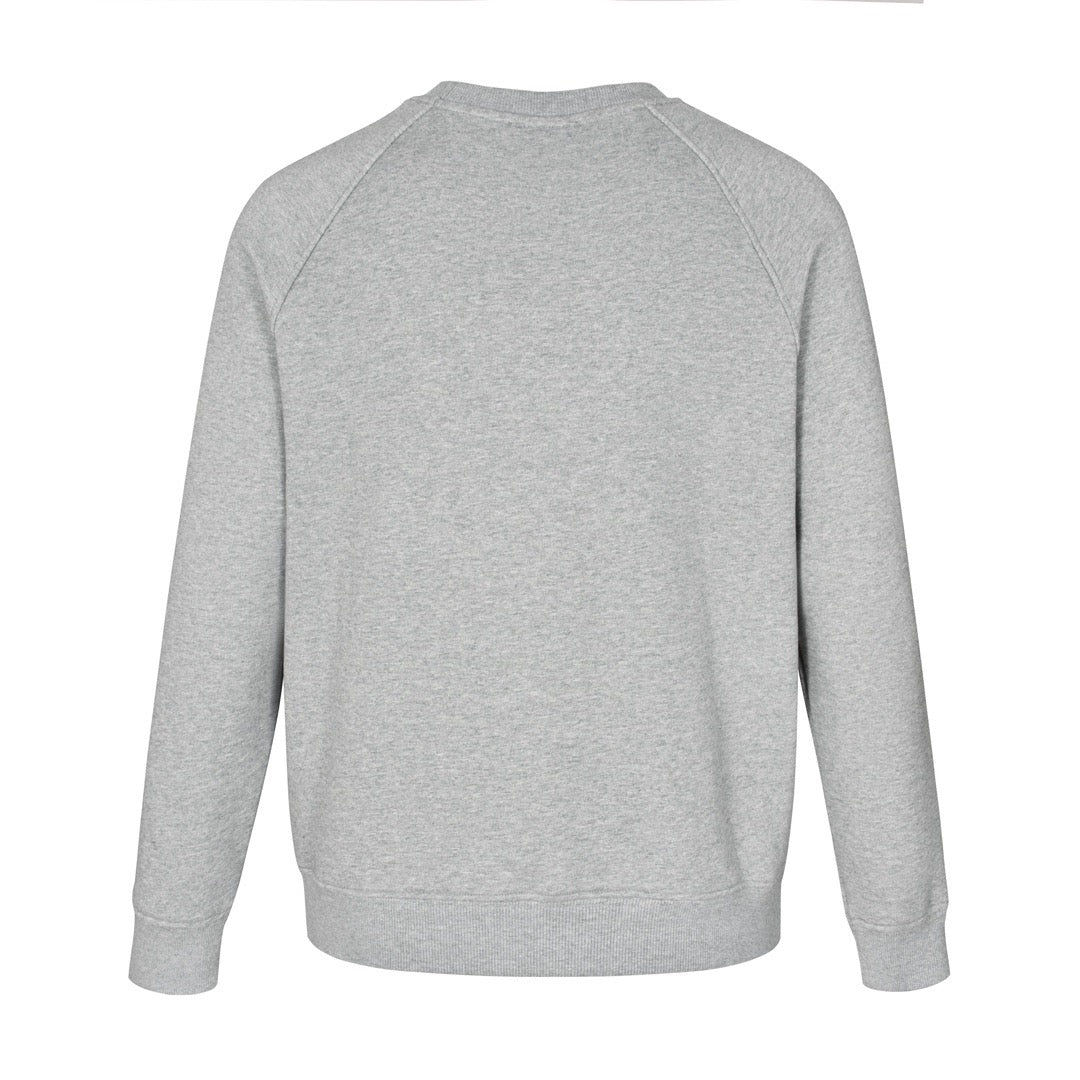 Round neck sweatshirt with triangle collar