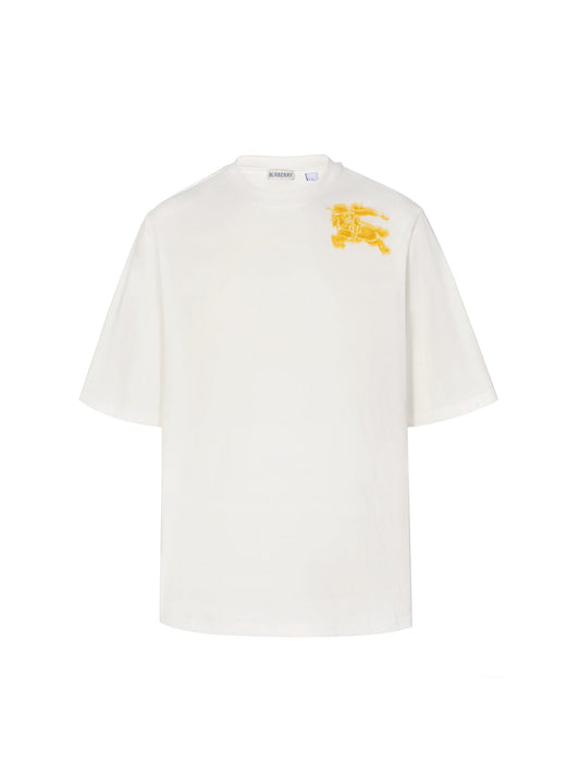 Yellow warhorse print short sleeves