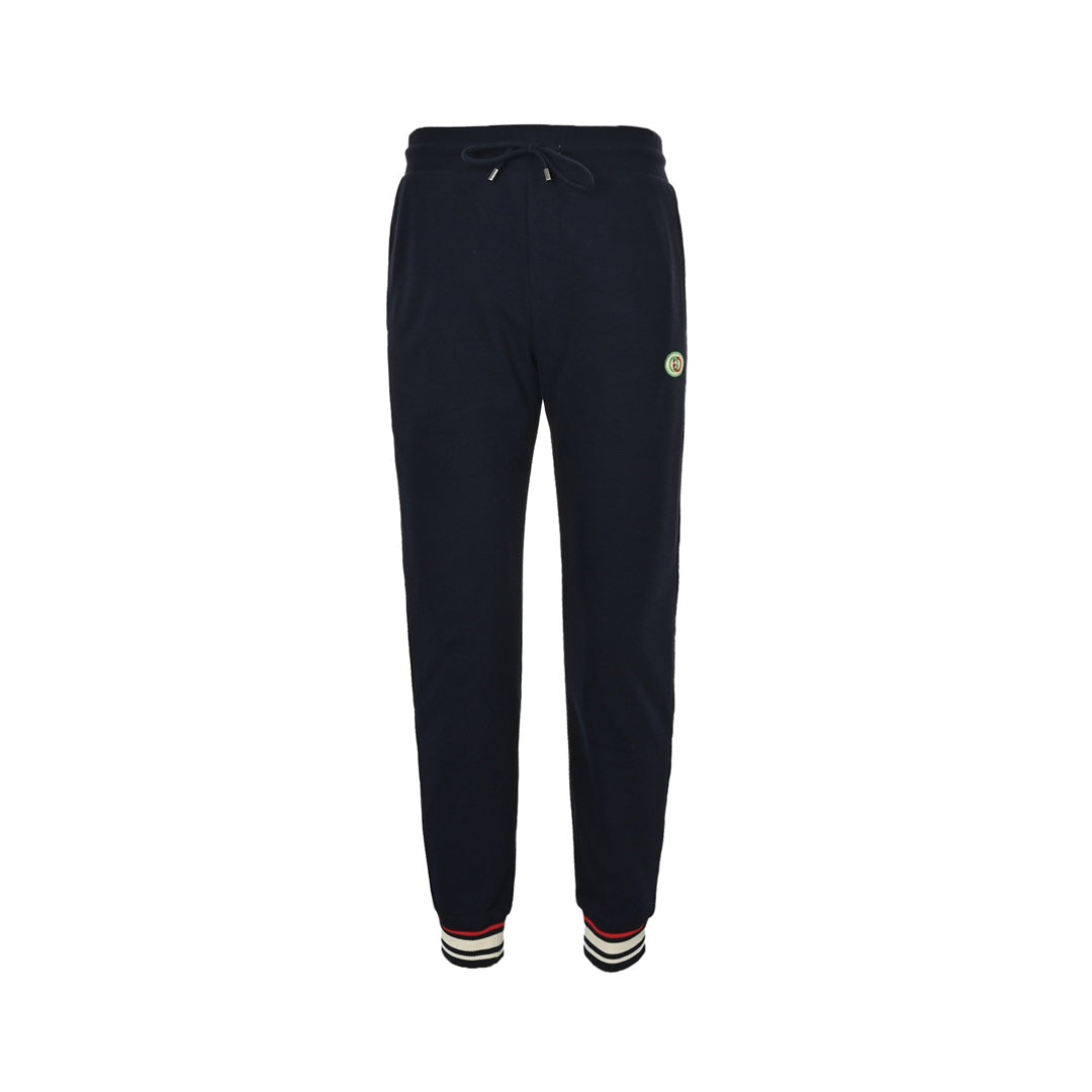 Embroidered logo panel leggings trousers