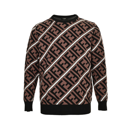 All over print jacquard sweater