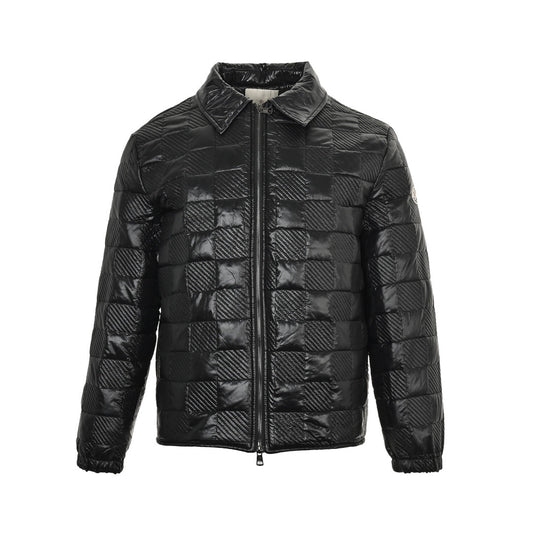 checkerboard quilted jacket